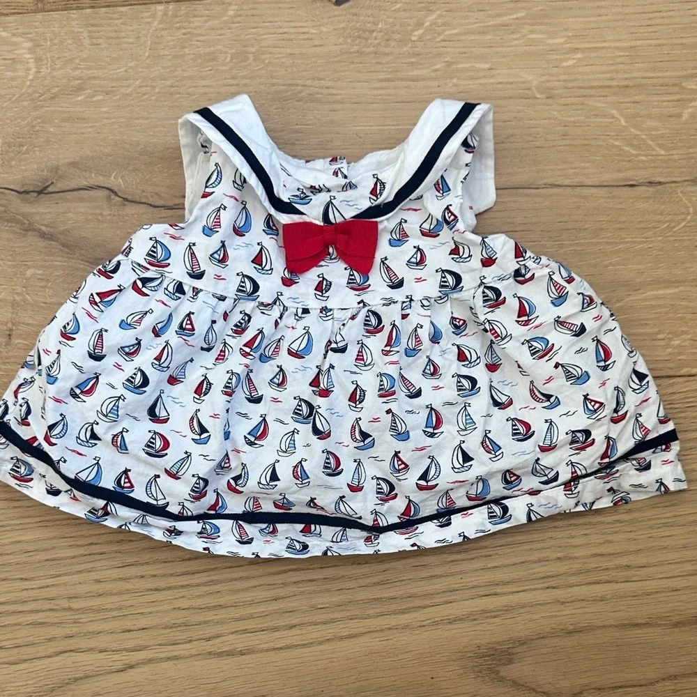 Gymboree sailing top 3/6m baby girl